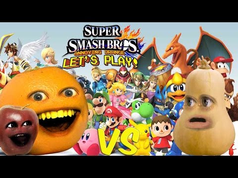 Super Smash Bros - Annoying Orange vs Squash!