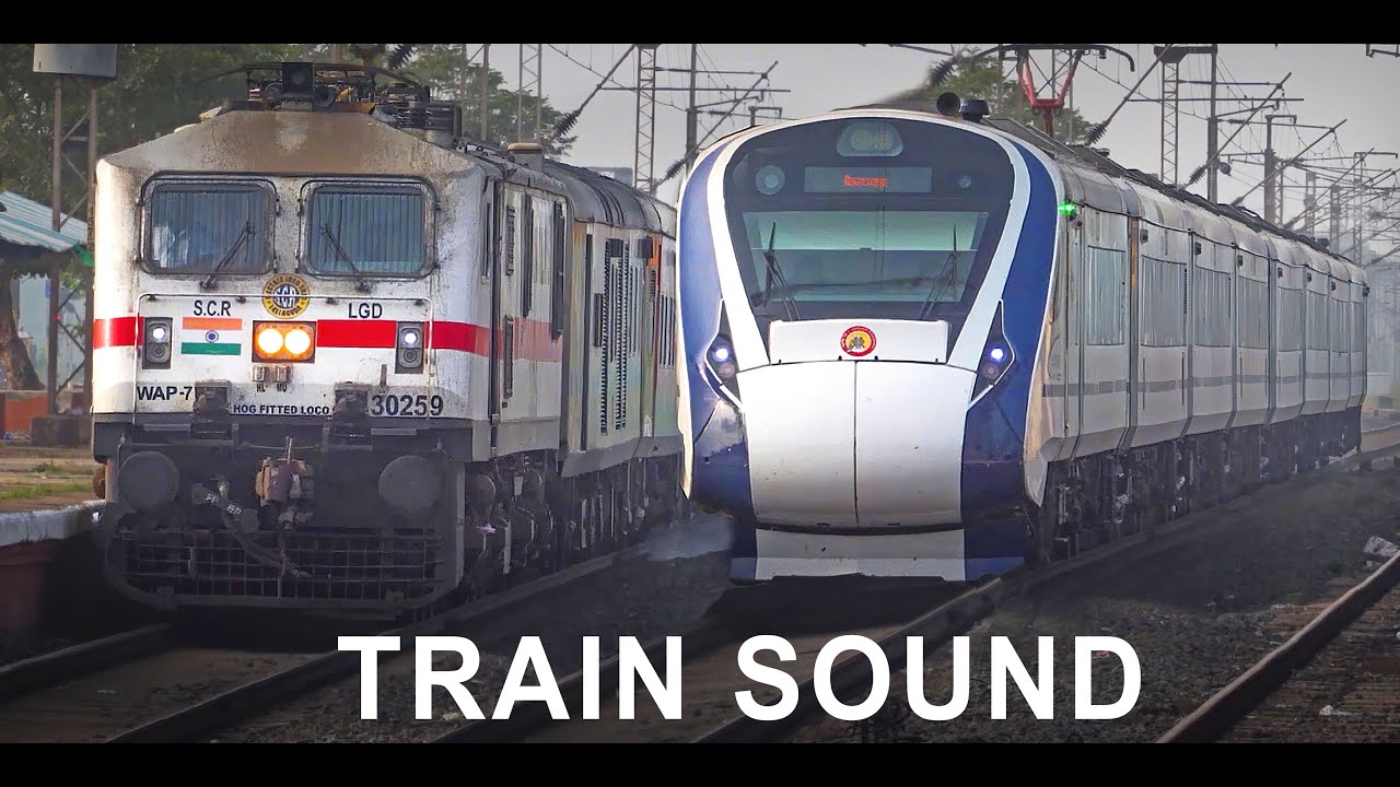 Raw TRAIN SOUNDS AT Full Speed! Train Crossings With HORN & TRACK Sounds | Train Videos