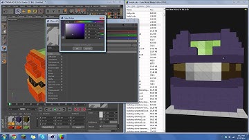 Cinema 4d - Cube World - Different Bodies Timelapse