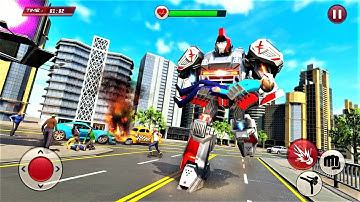 Ambulance Robot Transformation-Doctor Robot Rescue / Android & iOS Gameplay - HD #2