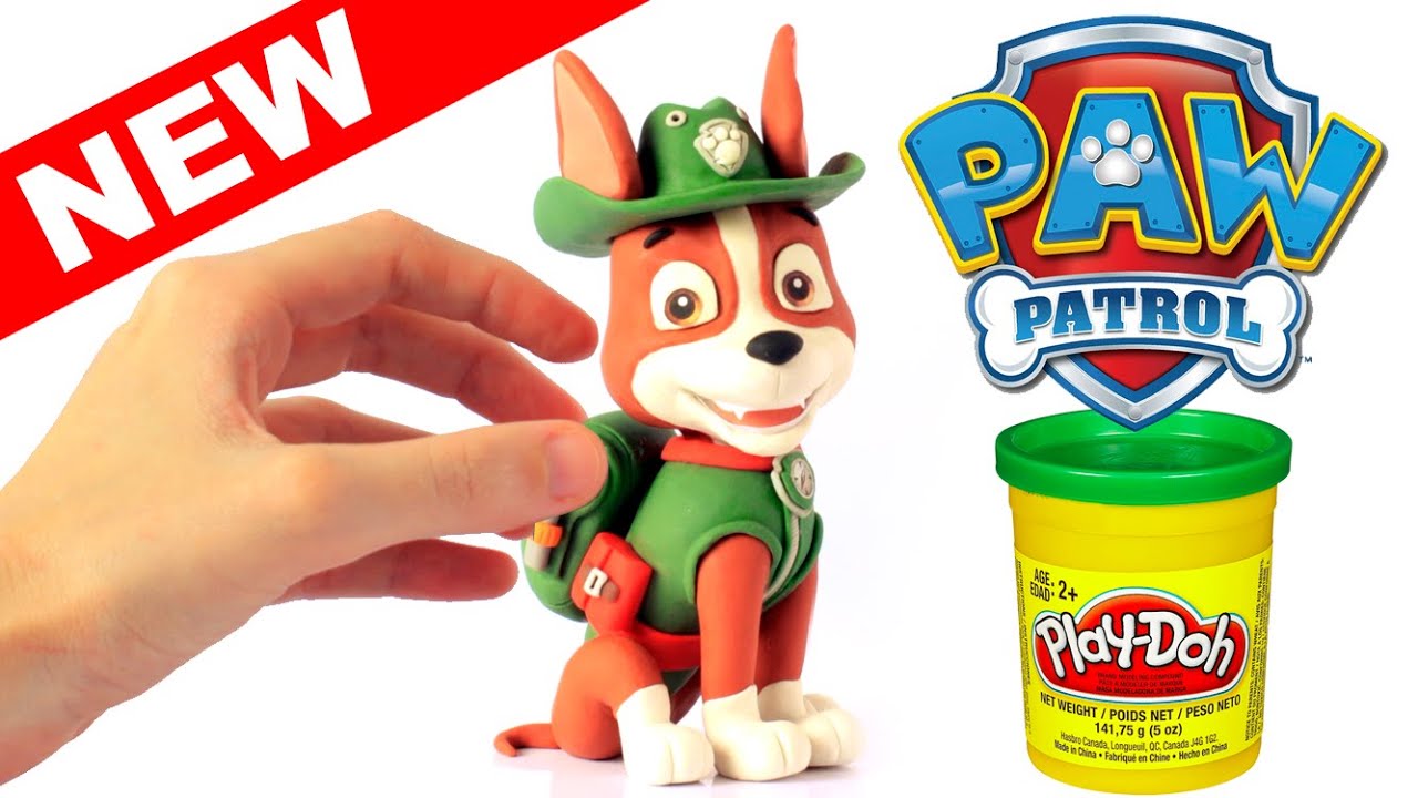 DibusYmas TRACKER New Paw Patrol Pup stop motion play doh claymation animation video patrulla canina