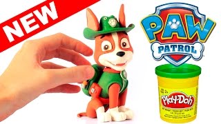 Dibusymas Tracker New Paw Patrol Pup Stop Motion Play Doh Claymation Animation Video Patrulla Canina