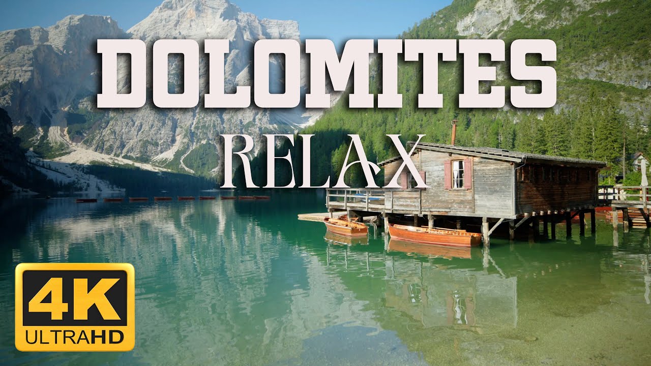 Travel Flux: A Relaxing Drone Journey Through the Dolomites' Beauty 4K