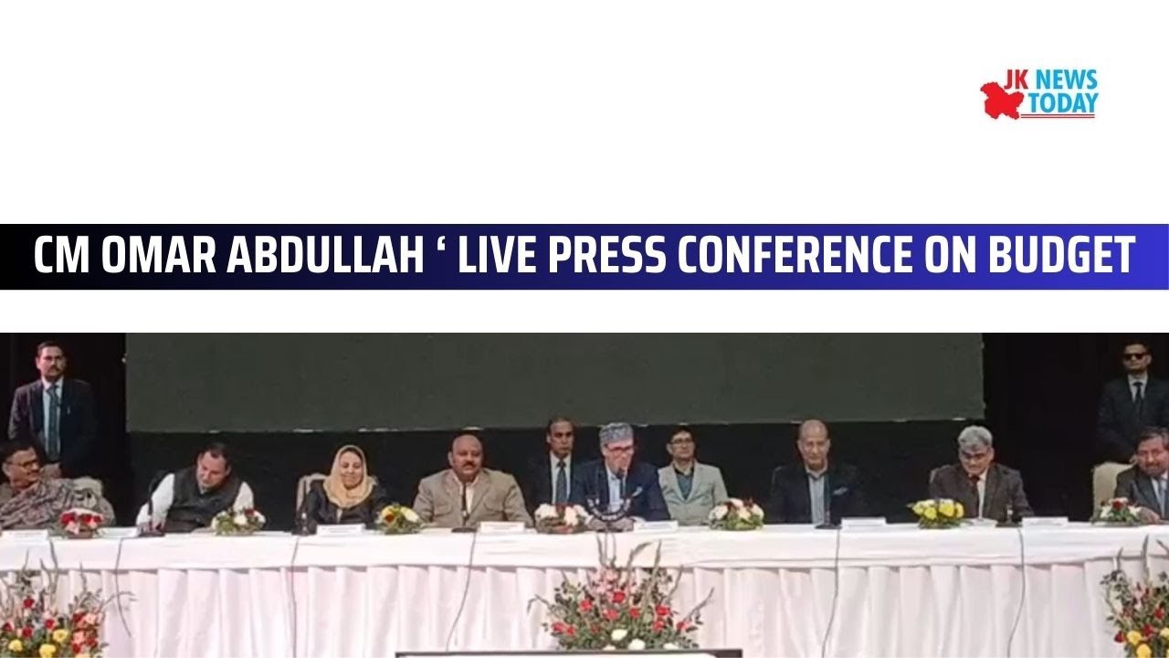 CM Omar Abdullah ‘ live press conference on budget | JK News Today