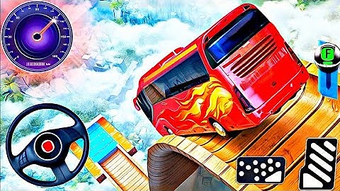 Impossible Bus Stunt Mega Ramp-  Bus Driving Simulator Game 3D Android Gameplay|