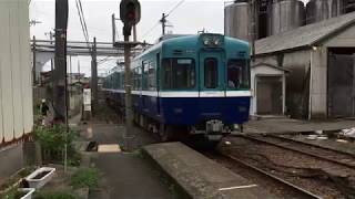 銚子電鉄2000系 仲ノ町駅構内入替作業