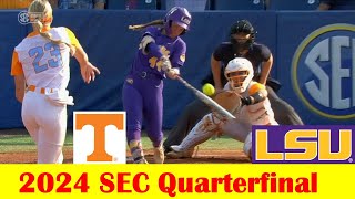 LSU vs Tennessee Softball Game Highlights, 2024 SEC Tournament Quarterfinal screenshot 5
