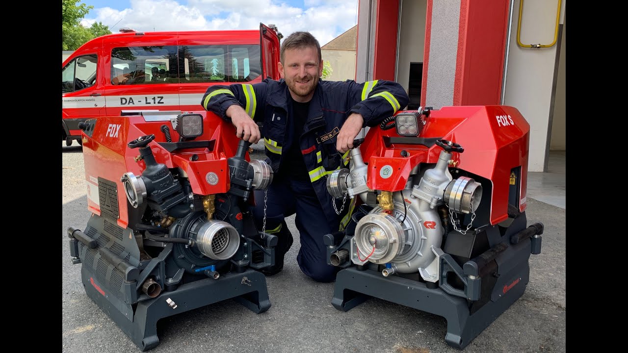 Přenosná stříkačka FOX 4 Rosenbauer - REPORTÁŽ