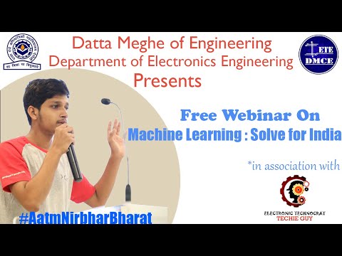 First Ever Webinar based on "Machine Learning: Solve for India"| @ Ali Mustufa Shaikh Teaser