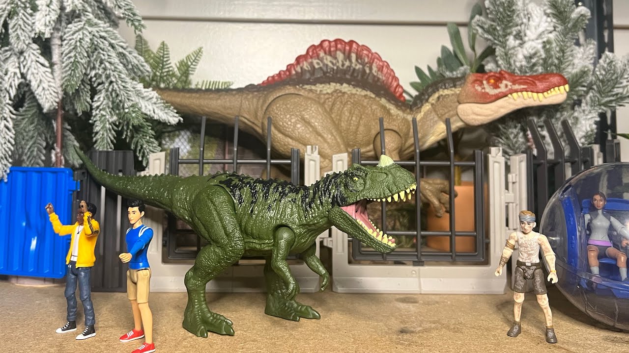 Jurássico mundo acampamento cretáceo rugido ataque ceratosaurus