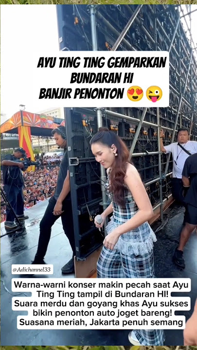 ayu ting ting gemparkan bundaran HI🥰#AYUTINGTING#SHORTS