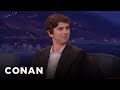 Freddie Highmore Teaches Conan Polite British Swears  - CONAN on TBS