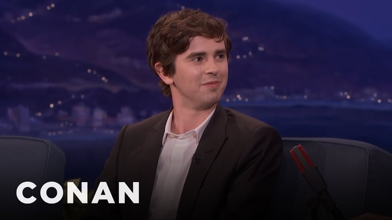 Freddie Highmore Teaches Conan Polite British Swears | CONAN on TBS