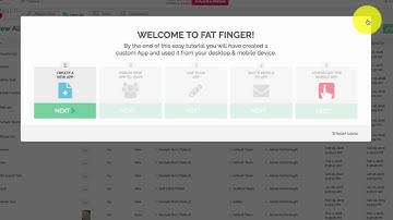 FAT FINGER welcome walkthrough video