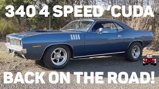 How Does This Rebuilt Four Speed Shift? Test Driving Murray's 1971 340 'Cuda!