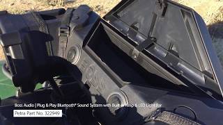 Spotlight On Boss Audio's Plug & Play Bluetooth® Sound System with Built-in Amp & LED Light Bar