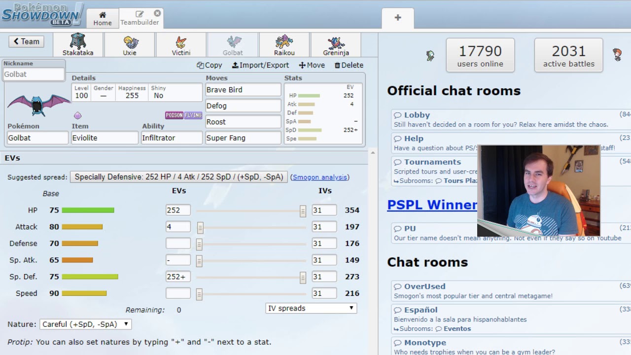 SPIDERRANGER VS QWART - Teambuilder - Casual Reddit Pokemon Draft League