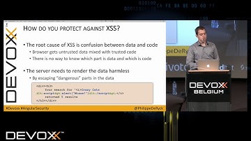 Are you botching the security of your AngularJS application? by Philippe De Ryck