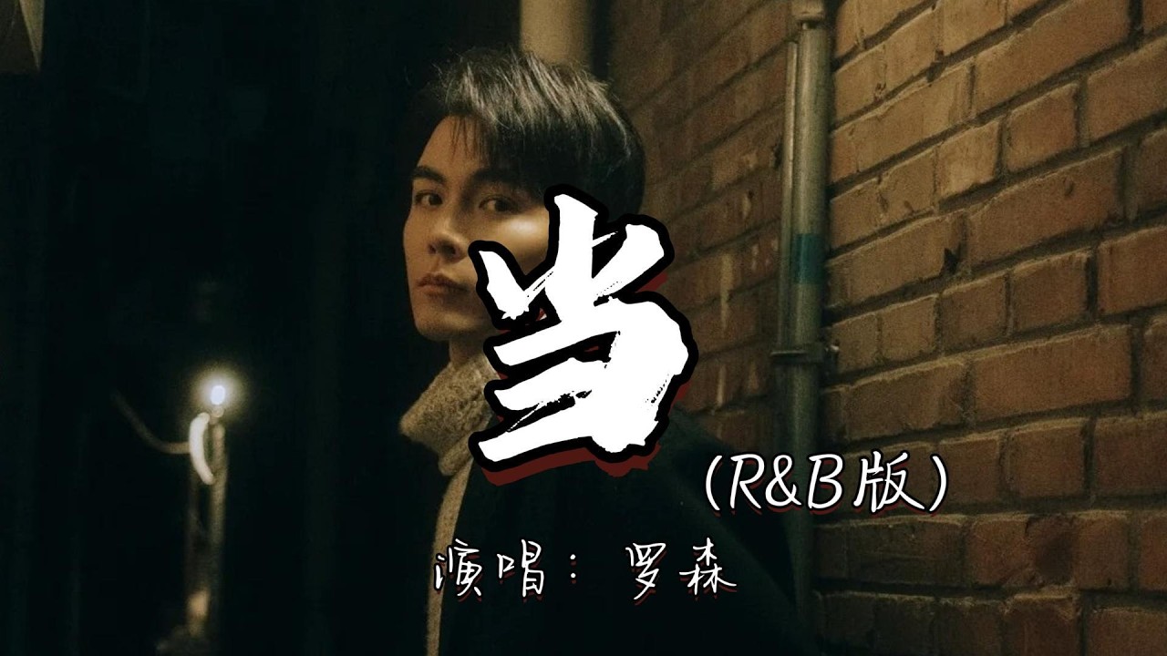 罗森 - 当（R&B版）『让我们红尘作伴活得潇潇洒洒 策马奔腾共享人世繁华。』『动态歌词MV』#翻唱 #经典老歌