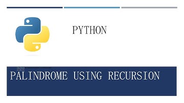 #palindrome  #python   #recursion