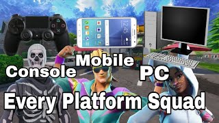 Fortnite Every Platform Squad Wins