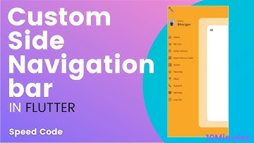 Custom Side Navigation in Flutter | Custom Animation | Side Nav bar