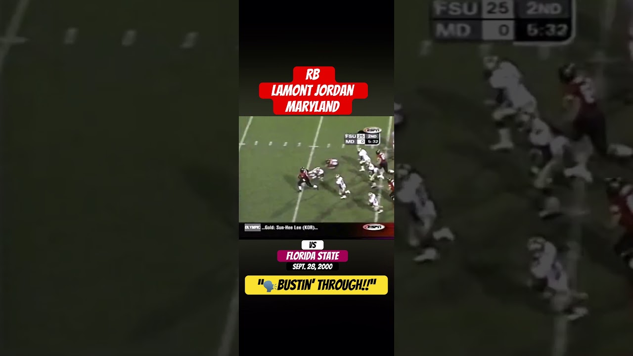 WATCH: #collegefootball – MD RB LaMont Jordan (2000)
