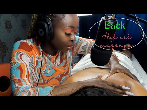 ASMR Relaxing DEEP TISSUE Back Massage | neck & shoulder cocoa butter oil