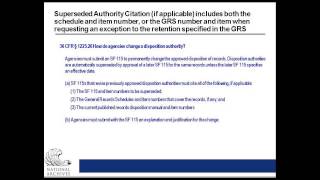 Records Schedule Quality Control Checklist