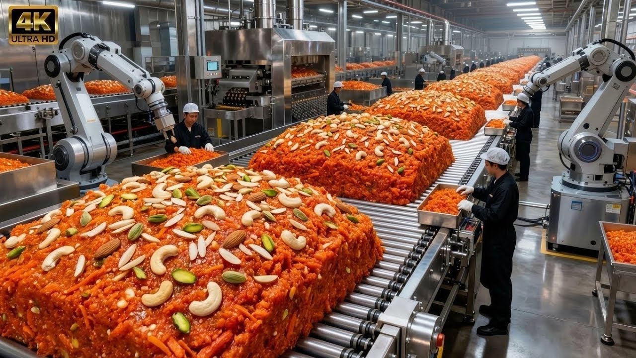 Inside the Carrot Halwa Factory | How Milk, Carrots & Desi Ghee Become a Classic Dessert