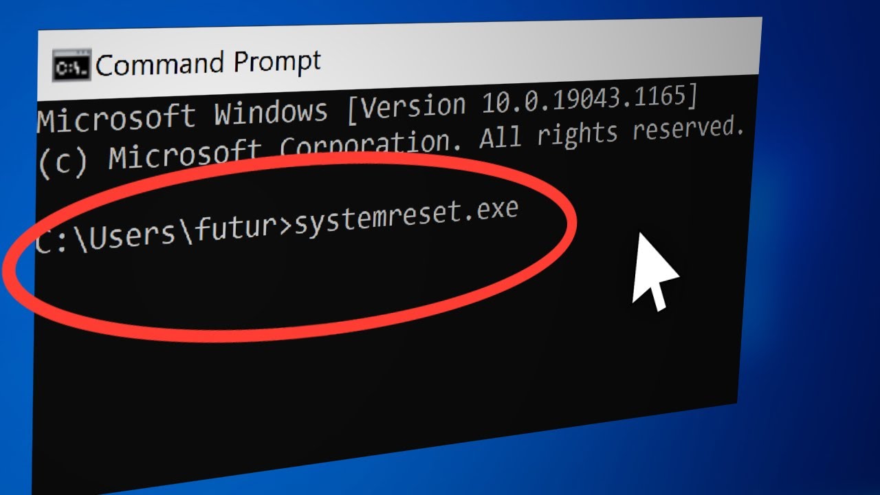 Command Prompt Factory Reset Windows 11