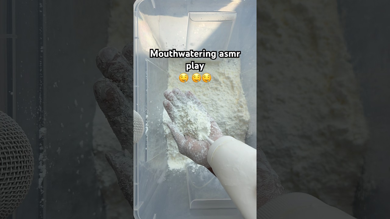 🌽 starch powder play | mouthwatering & satisfying asmr 