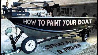 I repainted my boat: Respray paint touch up!