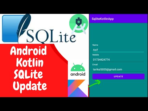 Android Kotlin SQLite Database | update and display data in RecyclerView #sqlite #database