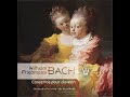 Capture de la vidéo Wilhelm Friedemann Bach (1710-1784) - Concertos Pour Clavecin (Brigitte Haudebourg)