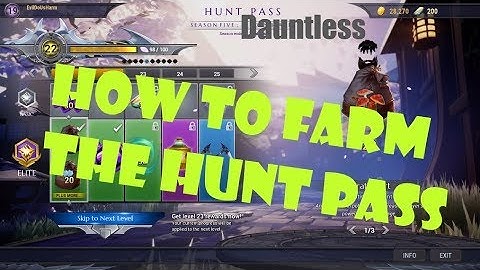 [Dauntless] How to Farm the Hunt Pass as a New Player/ Beginner