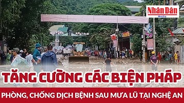 Tăng cường các biện pháp phòng, chống dịch bệnh sau mưa lũ tại Nghệ An | Báo Nhân Dân