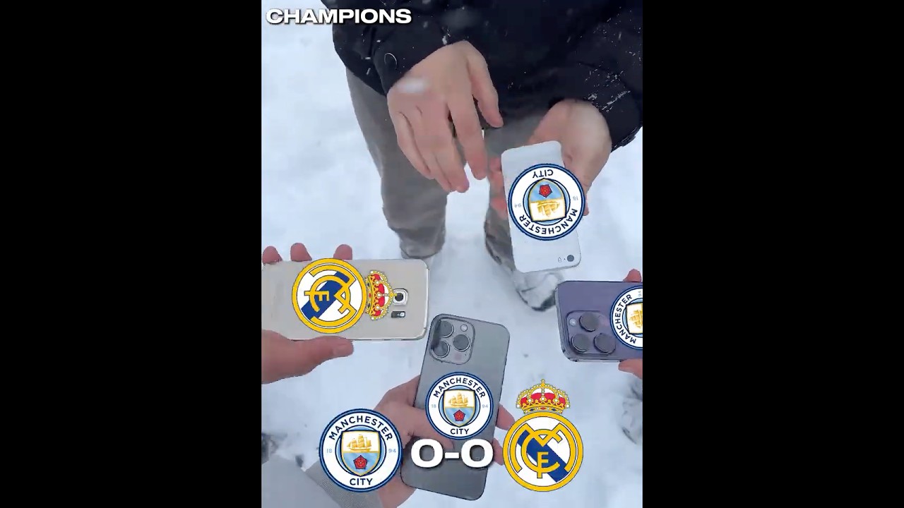 Manchester City vs Real Madrid HOJE! ⚽🥶