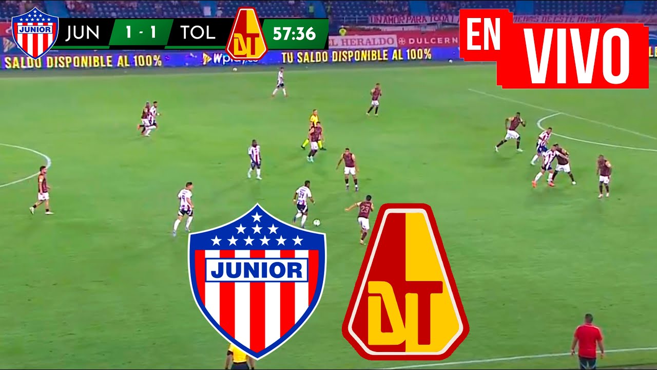 🔴 JUNIOR vs TOLIMA EN VIVO - CUADRANGULARES LIGA BETPLAY DIMAYOR I 2025