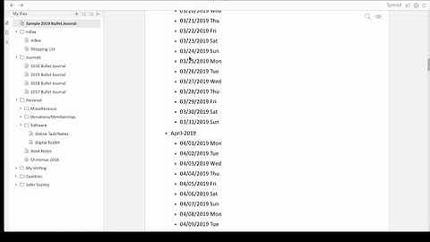 Dynalist Bullet Journal