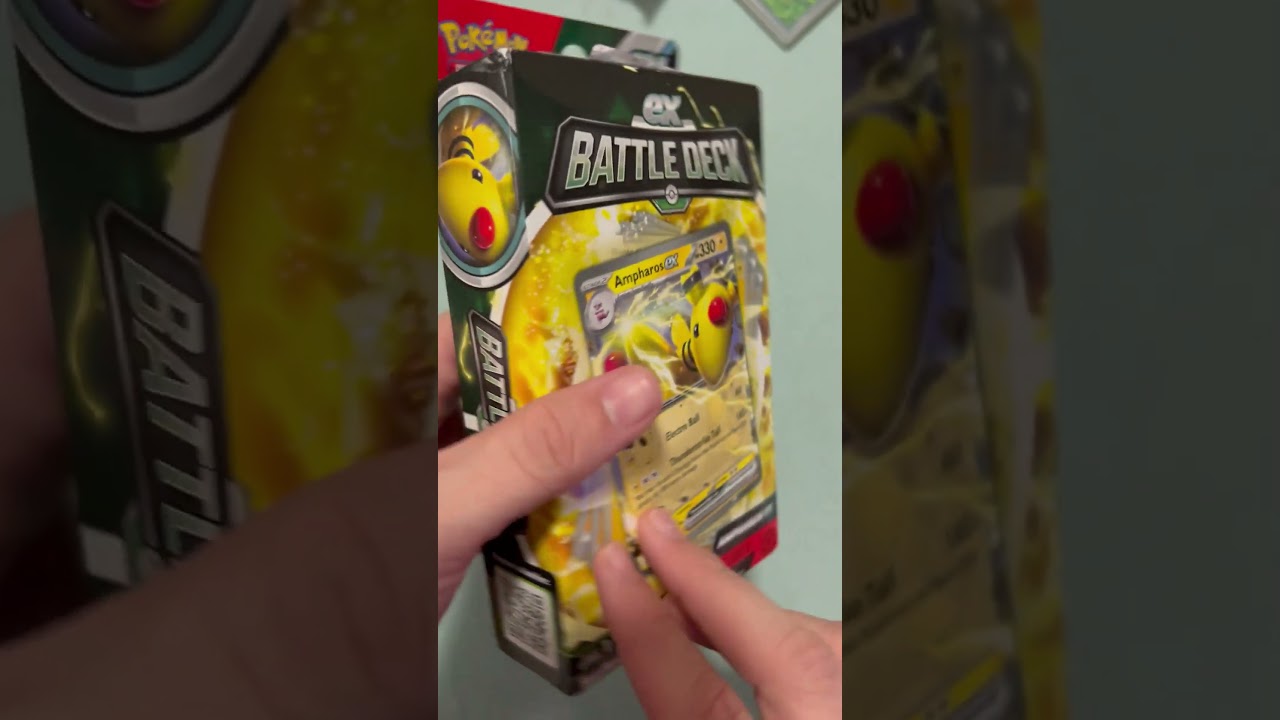Ampharos Ex Battle Deck Pokemon TCG unboxing 