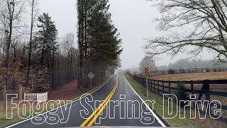 🌫️🚗 4K POV Drive | Foggy Spring Saturday Morning in Powder Springs GA (Metro Atlanta) 🌸✨ screenshot 4