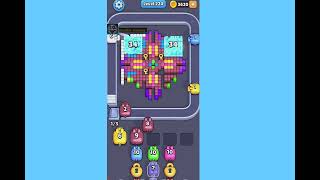 Pixel Flow Level 222 Hard. Walkthrough Gameplay