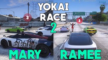 Mary vs Ramee 1v1 Yokai Race 2 (BOTH POVs)
