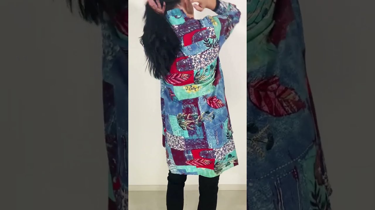 I Love Tunics presents Abstract Blue Tunic Shirt  