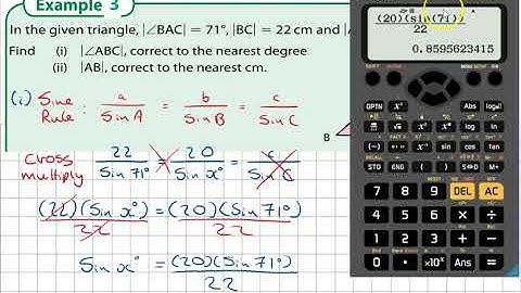 LC OL 19.6 The Sine Rule PART 2