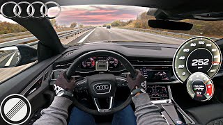Audi Q8 50 TDI Quattro Top Speed Germany Autobahn POV