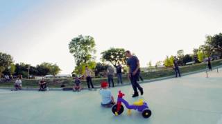Kid gets knocked out at skatepark