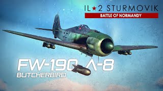 FW-190 A-8 Butcher Bird Virtual Reality PIMAX 8KX | DOGFIGHT | IL-2 Great Battles | D-Day | VR
