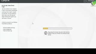 Testout  Network +  8.4.10 Lab View Event Logs CMD
